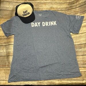 NWOT Deep Eddy Vodka Day Drink Unisex T Shirt & SnapBack Ball Cap Hat